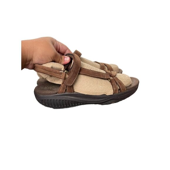 Skechers Vintage Shape Ups Y2K Wedge Sandals Fishermen Leather Women’s Size 10 - Picture 5 of 8